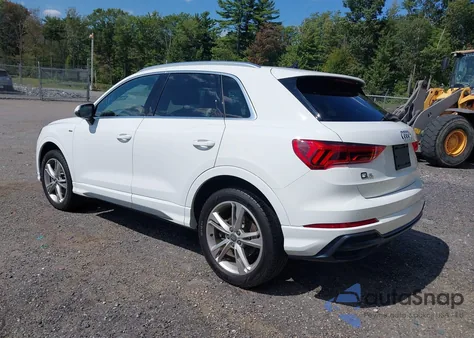 2019 Audi Q3 2.0T S Line Premium из США, поврежденный, VIN WA1DECF33K1083324
